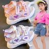 Girls' Sandals Summer New Middle and Big Children's Fashion Little Princess Girls' Baby Sports Soft Sole Children's Shoes