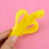 Orange High Quality Safety Eco-friendly Baby Teether Teething Rings Banana Silica Gel Toothbrush