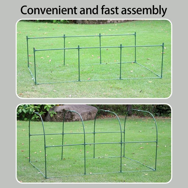 Frost Proof Portable Mini Greenhouse for Plant and Vegetables Steel Frame Insulated Cover for Indoor Outdoor Use