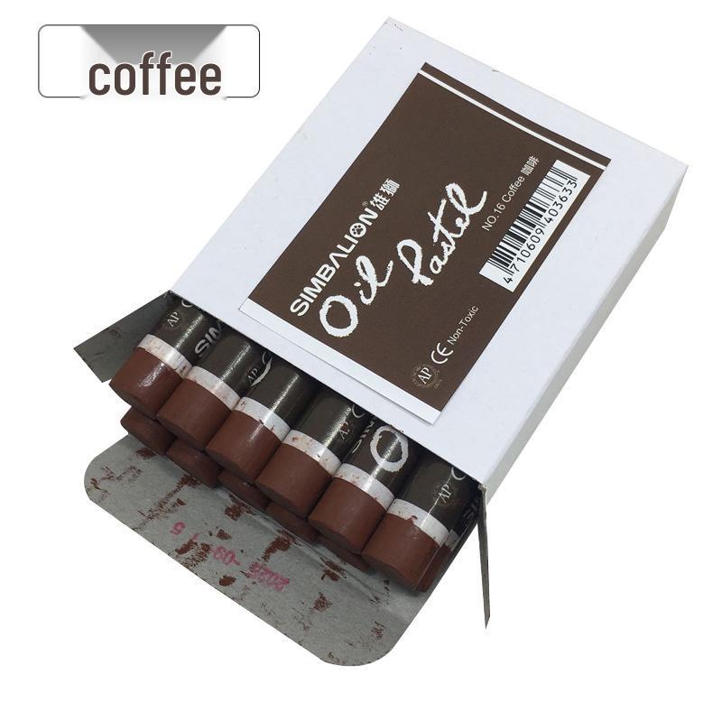 Taiwan Xiongshi 12-teiliges einfarbiges ölbasiertes Pastellkreide-Set