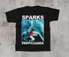 Vtg Sparks Band Propaganda Cotton Black T Shirt All Size For Men KN039 Unisex T-Shirt