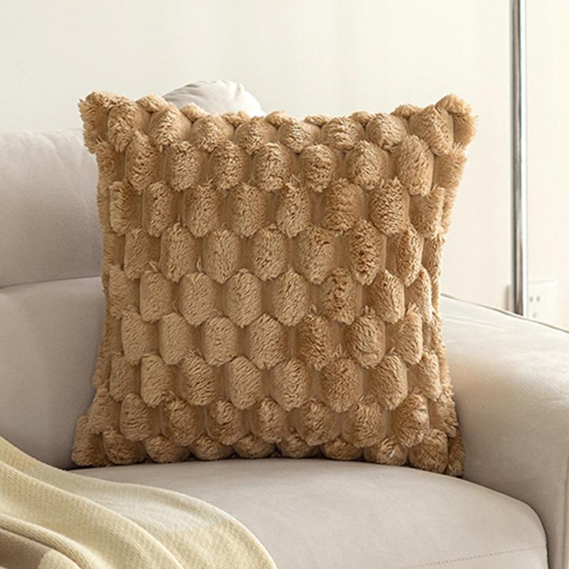 Super Soft Plush Pillow Case Winter Throw Cushion Cover for Sofa and Bedside, Living Room Nordic Decorations Rectangle Cover