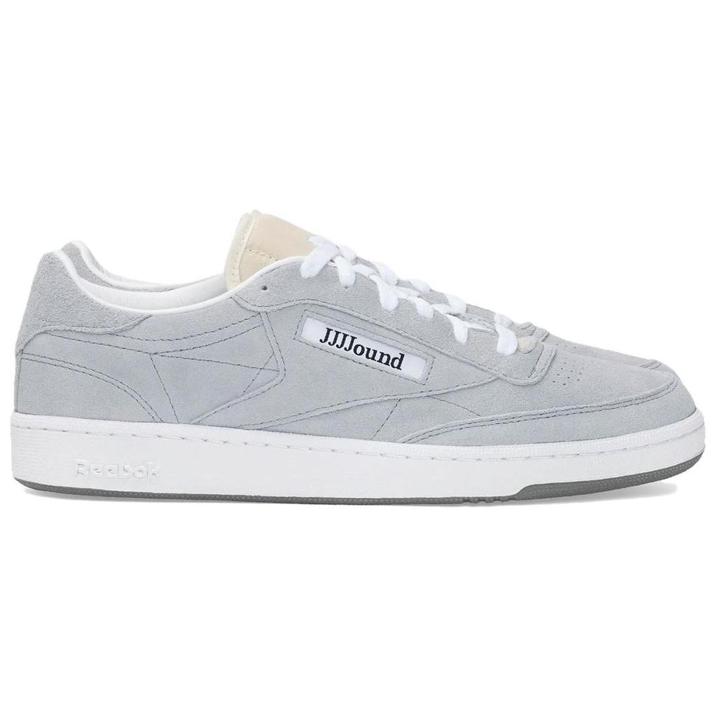 Mens JJJJound x Reebok Club C 85 Cold Grey Unisex Sneakers White Space-Grey 100073318