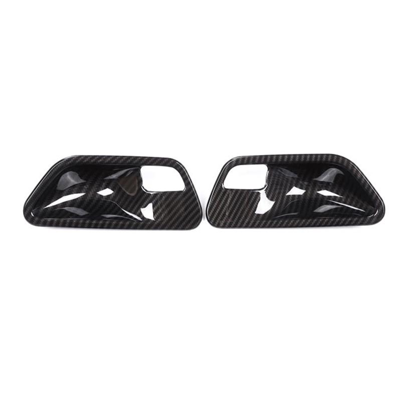 

Carbon Fiber ABS Plasti Interior Door Handle Bowl Cover Trim For BMW 3 4 Series F30 F32 F35 2013-2018 Car Accessories 2pcs Carbon fiber