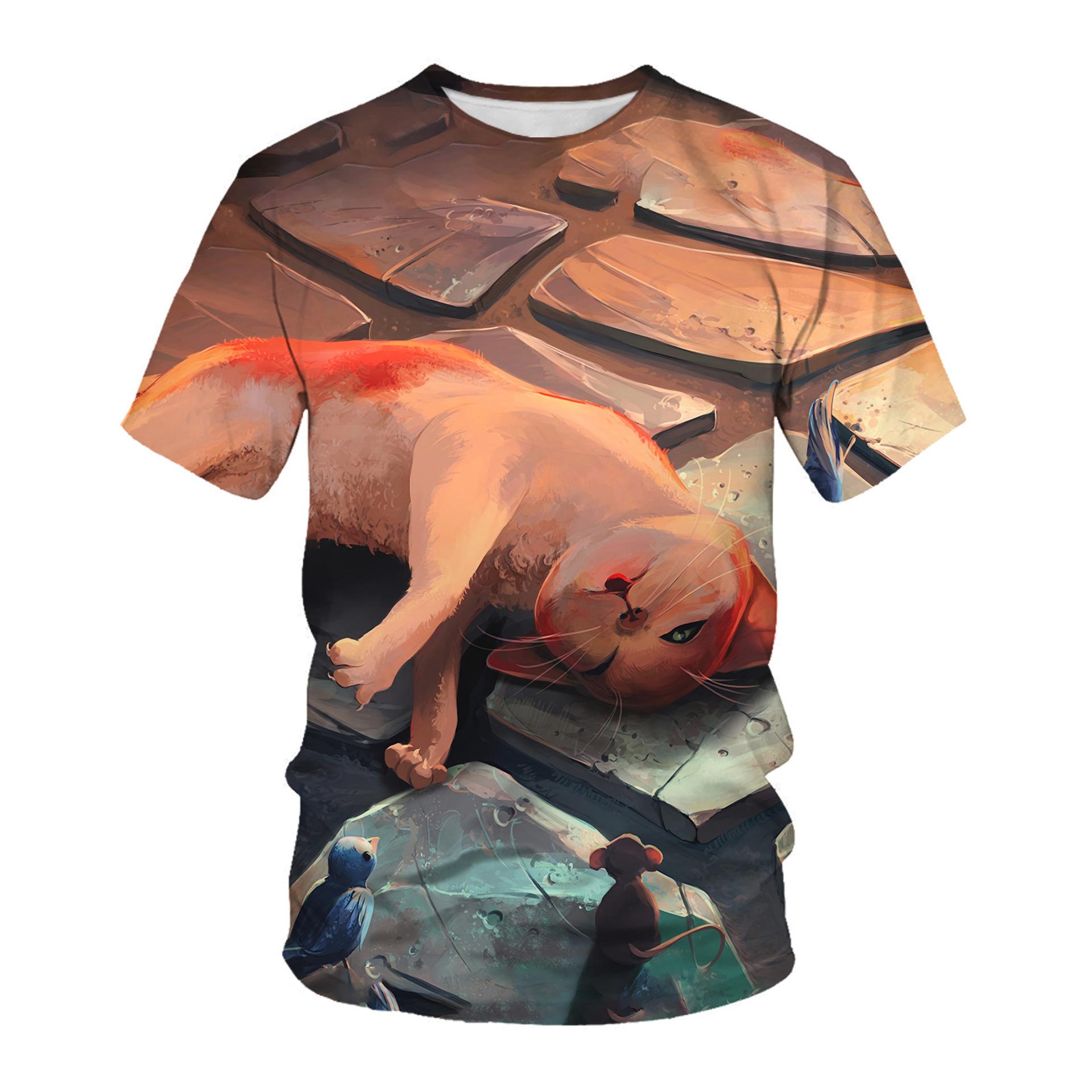 Летняя мужская футболка с 3D животным принтом — фото 11