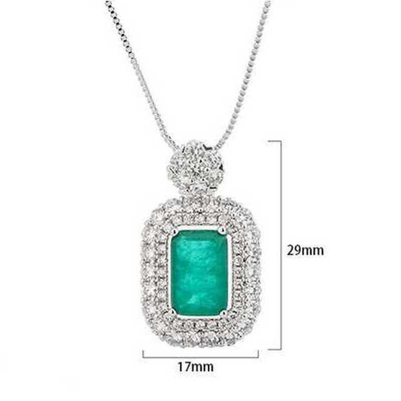 Sace Gems Klassische Halskette mit Anhänger aus Kupferlegierung und Zirkon für Damen, modisches Geschenk