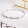 Smooth 3mm Round Snake Chain Bracelet 100 %925 Sterling Silver Men Women Teen Boy Girls 6 .3 \"-9 \"Bangle Jewelry Gift
