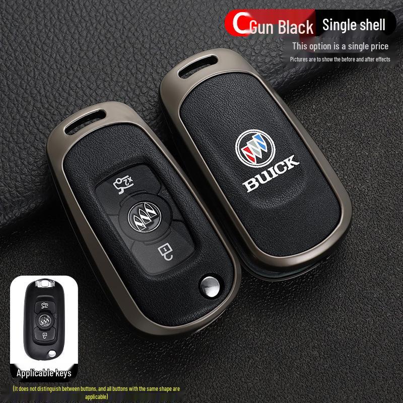 Buick Verano GS 16-17 Leather Key Cover with Metal Buckle