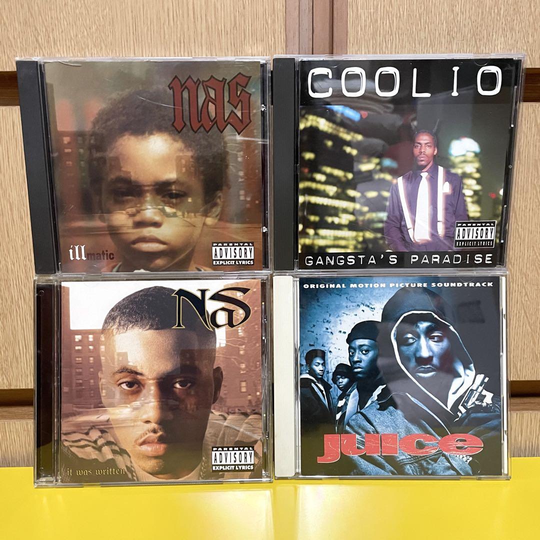 

[USED] 90s Original Edition NAS 2Pac COOLIO CD 4-Disc Set Western Music