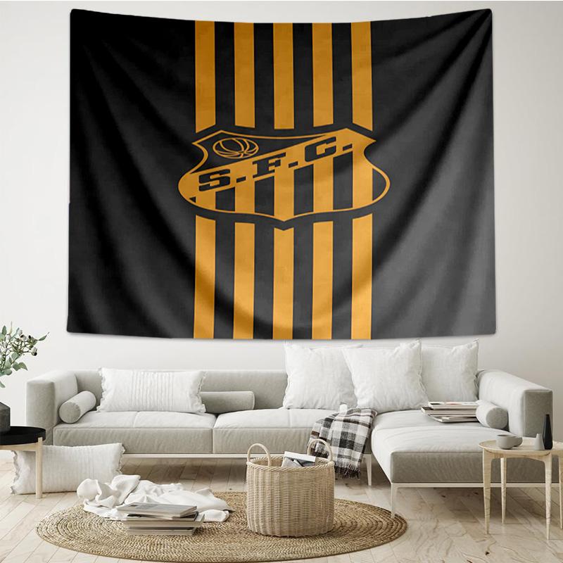 1PC Powerful Football Crest Design Printed Tapestry Room Decoration Wall Hanging for Living Room Bedroom, dormitory, Birthday and Christmas gifts