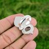 Natural Black Rutilated Quartz 925 Silver Bird Adjustable Ring For Women