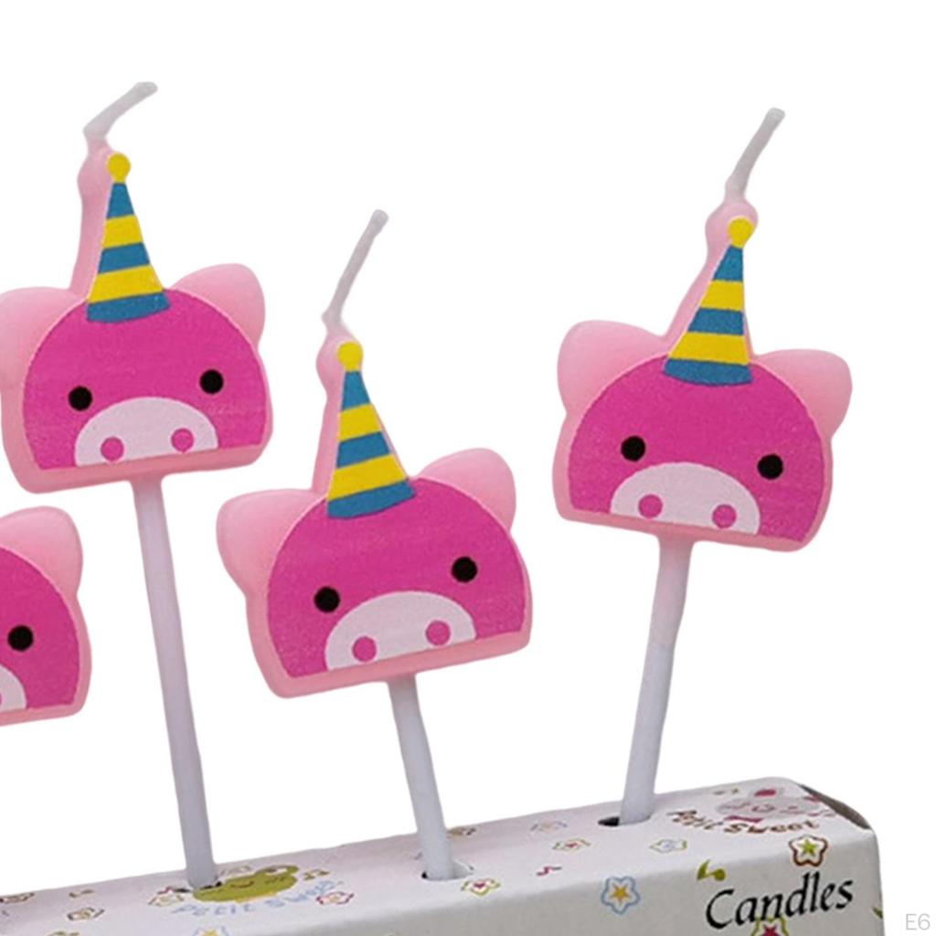 5x Multicolor Birthday Candle Set Cake Decorations for Parties Kids Style A