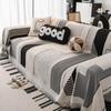 Tapis de Pique-nique de Camping Plaid pour Canapé de Salon Position Couple Moderne Luxe Plaid Color Block Couverture Douce