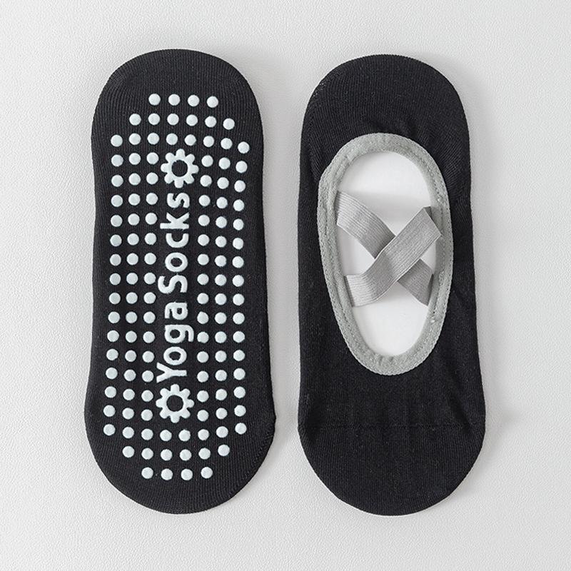 Yoga Socks for Women, Summer Pure Cotton Indoor Fitness Sports Socks, Anti-slip and Shock-absorbing Professional Pilates Boat Socks, No Heel Drop