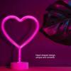 Heart Shaped Neon Desk Lamp USB or Battery Operated LED Neon Sign Decorative LED Neon Light  Women