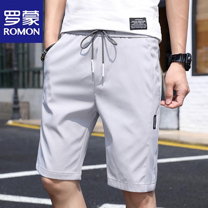 ROMON Men s Ice Silk Quick-Dry Summer Shorts 34