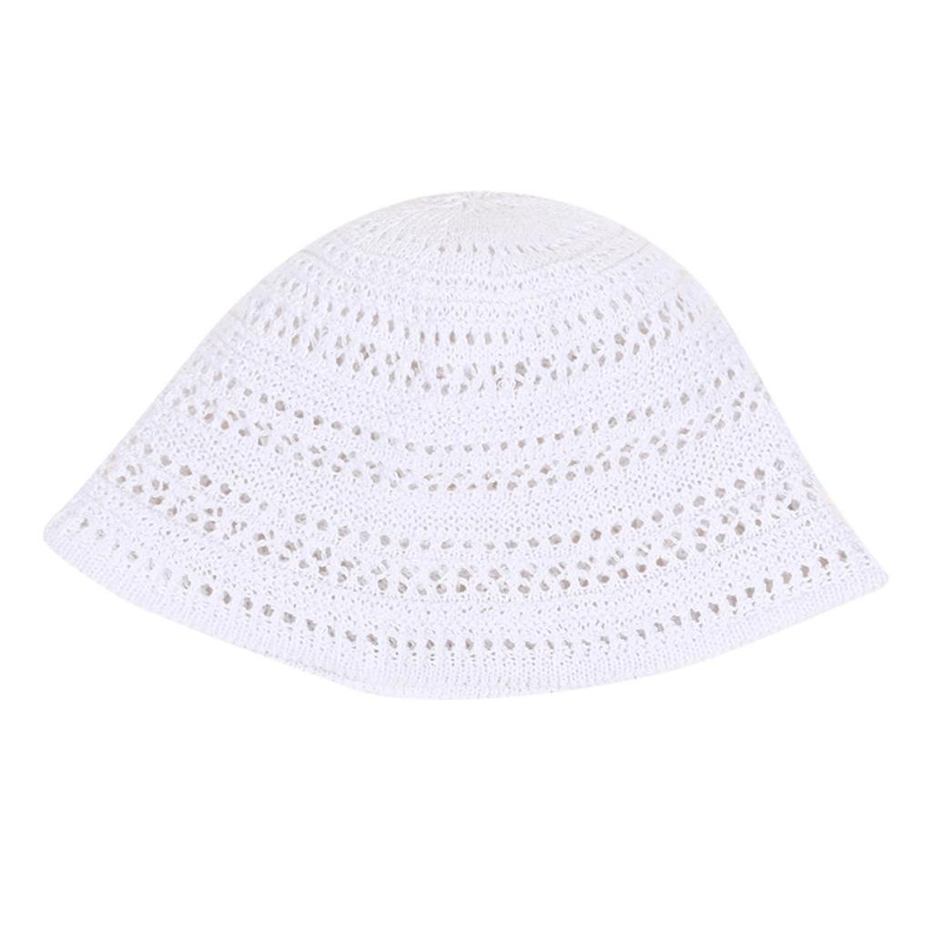Summer Bucket Fisherman Hat Women Hollow Out Sun Cap Outdoor Casual Versatile Panama Hats Crochet Foldable Beach Caps