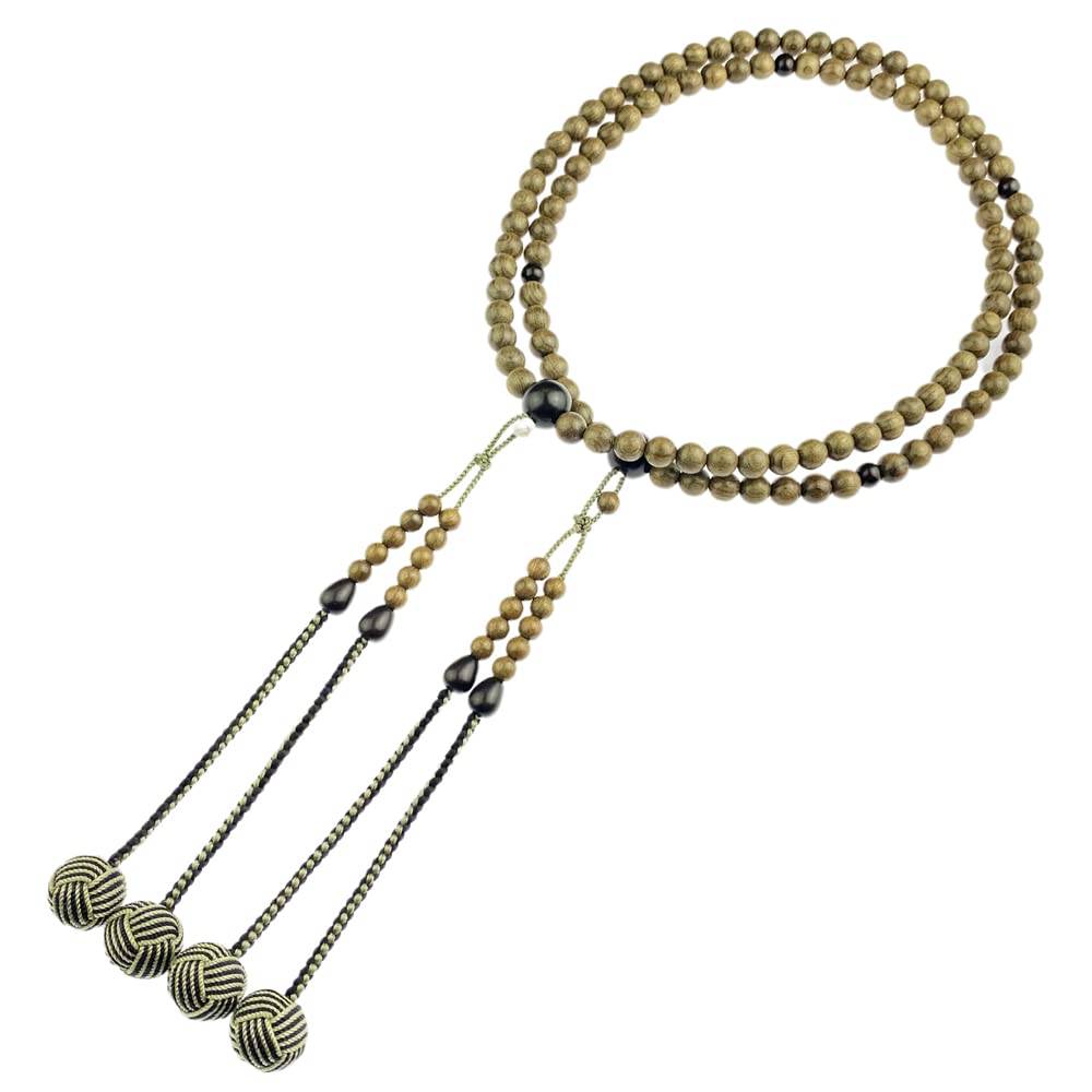 Myorenka Shingon Sect Authentic Prayer Beads for Natural Wooden 108 Divided Ebony Beads Bag Prayer Amulet Prayer Wooden Prayer Amulet Prayer Ancestor