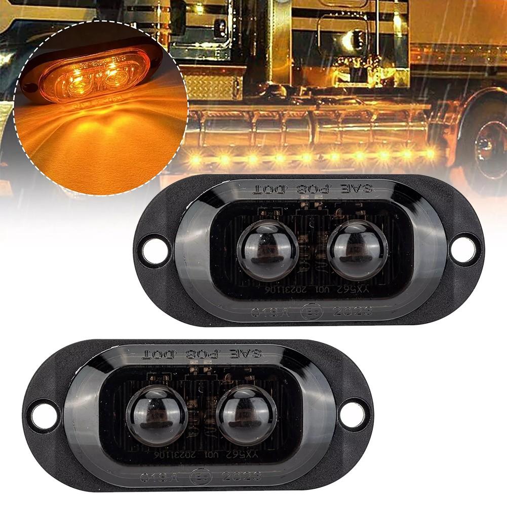 LED Side Marker Lights Waterproof Clearance Lights Luminous Flux 90LM