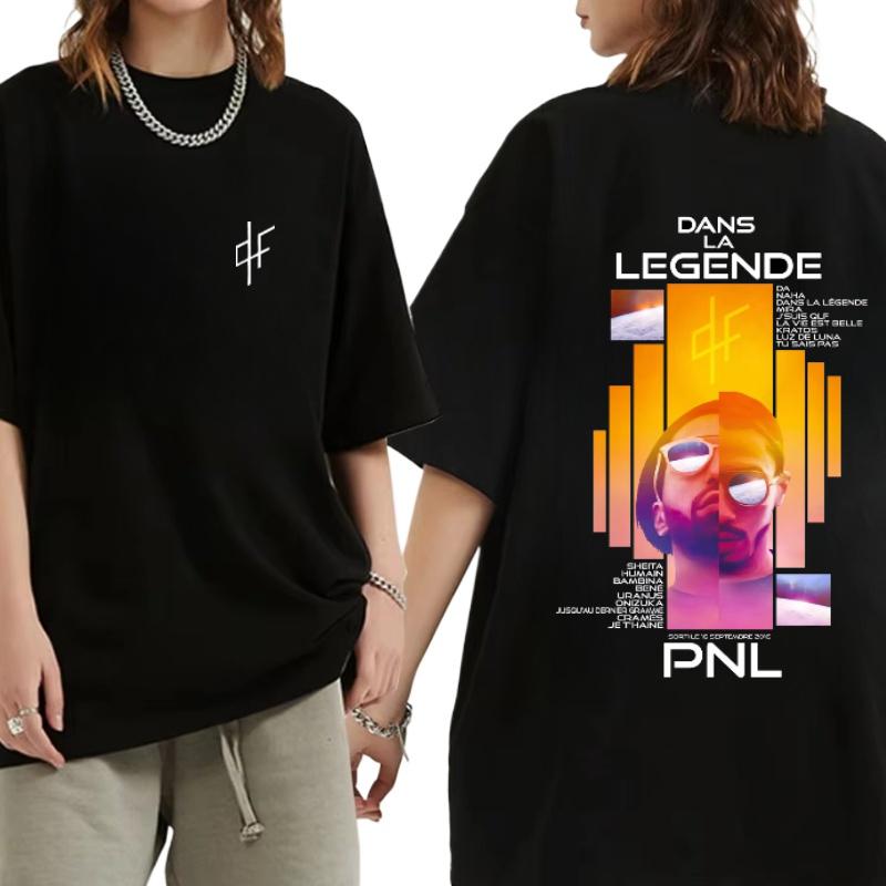 Le Monde Chico Tričko PNL Album Francouzský Rapper Grafický Potisk Tričko Pánské Dámské Hip Hopová Móda Tričko s Krátkým Rukávem Streetwear