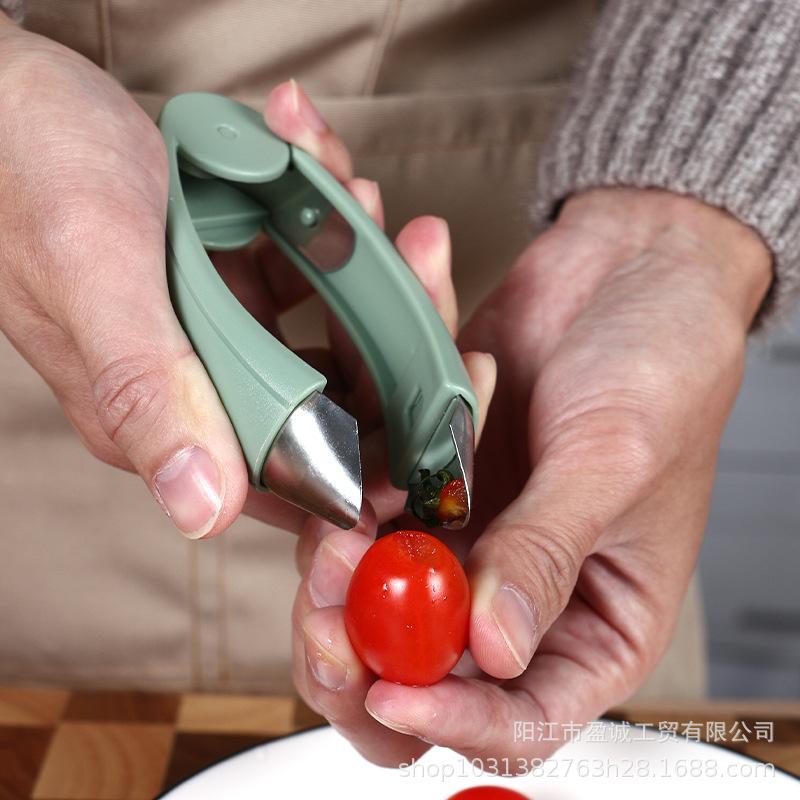 Multifunctional Fruit Splitter Cucumber Grape Slicing Artifact Strawberry Pineapple Pedicle Removal Tool Set