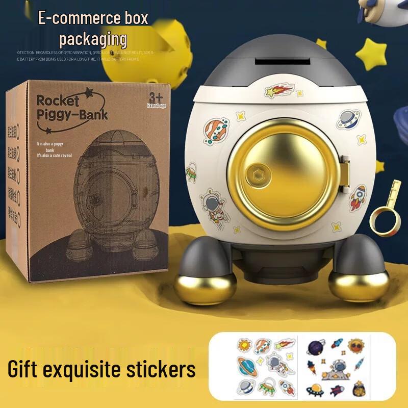 Children s DIY Rocket Savings Bank