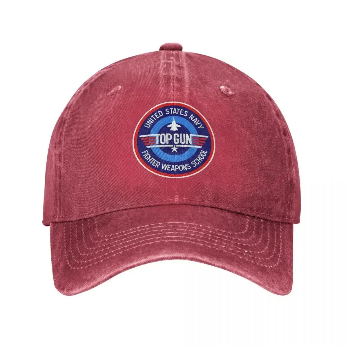 

Vintage Baseball Cap Snapback Hat Top Gun Logo Summer Cap Hats s Movies Denim Casquette Gorras Classic One Size