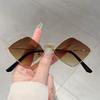 Women Y2k Metal Irregular Rhombus Sunglasses Women for Men New Vintage Punk Hip Hop Popular Decor Sun Glasses