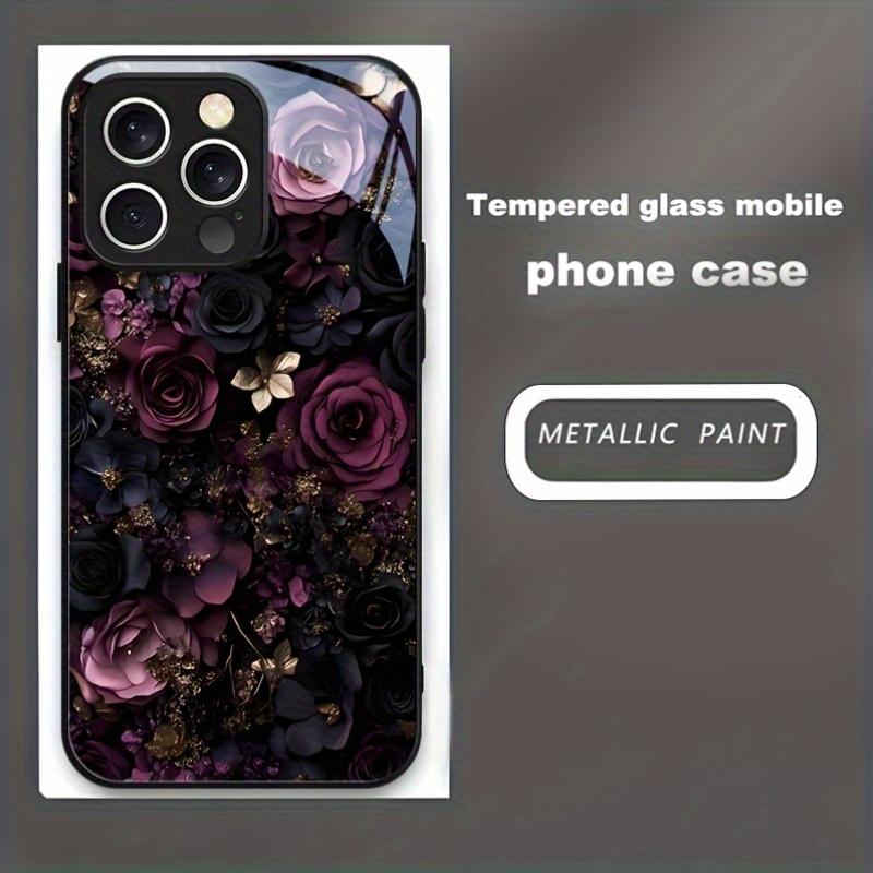 Glass Phone Case Metal Mesh Design for iPhone 17 Air 16 Pro 15 PM 14 13 12 mobile protection cover fashion Soft Edge & Hard Case