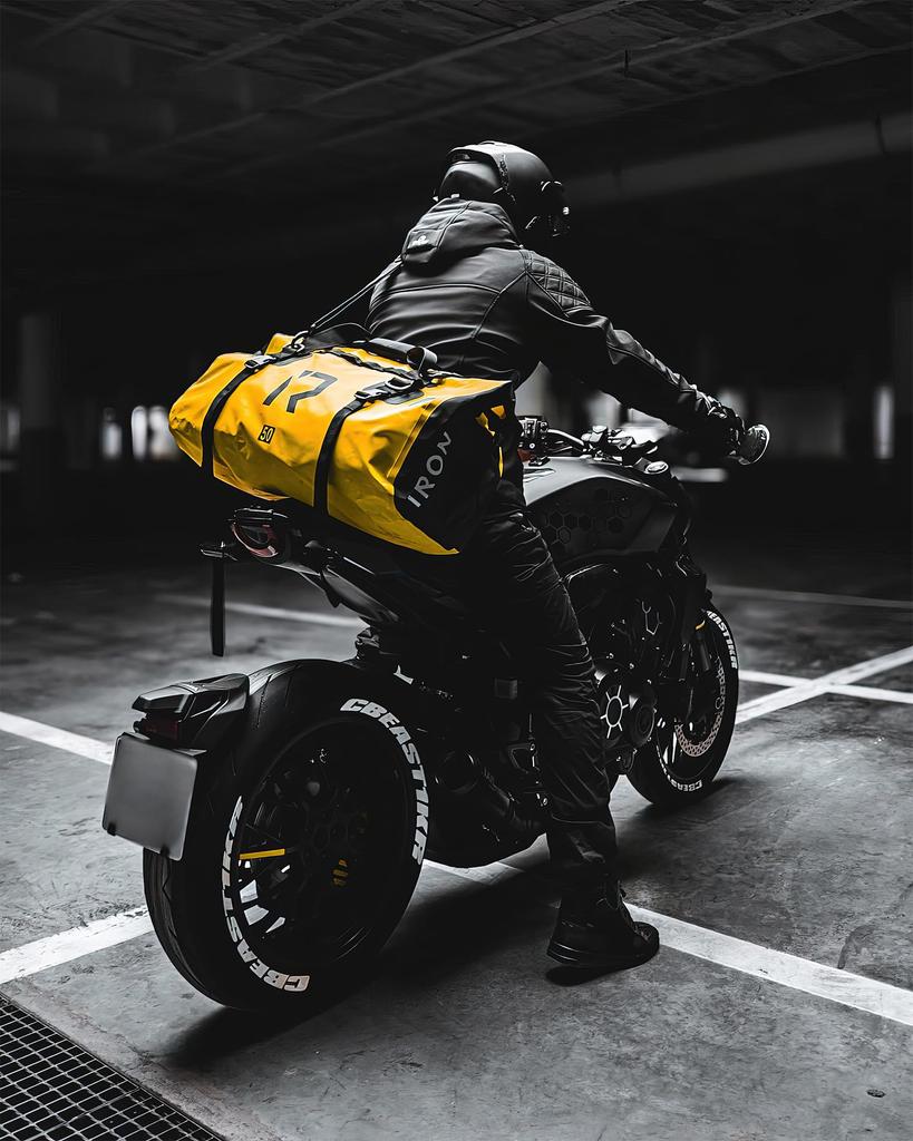 Touring Bag Motorcycle Seat Bag Fully Waterproof Large Capacity Carrier Bag Motorcycle Outdoor Duffel Bag