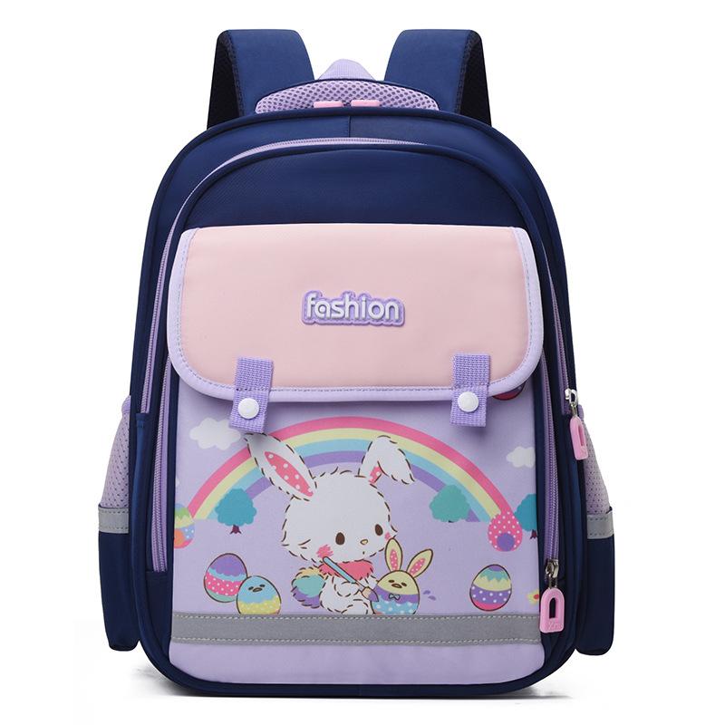 New children's primary school schoolbag for grades 1-4, large capacity, light and cute cartoon backpack, fashionable