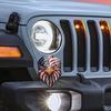 Reflecterende Adelaarsogen USA Vlag Sticker Patriotische Auto Sticker met 3D Effect Hoge Zichtbaarheid Dag & Nacht Weerbestendig Vinyl voor Auto Vrachtwagen SUV
