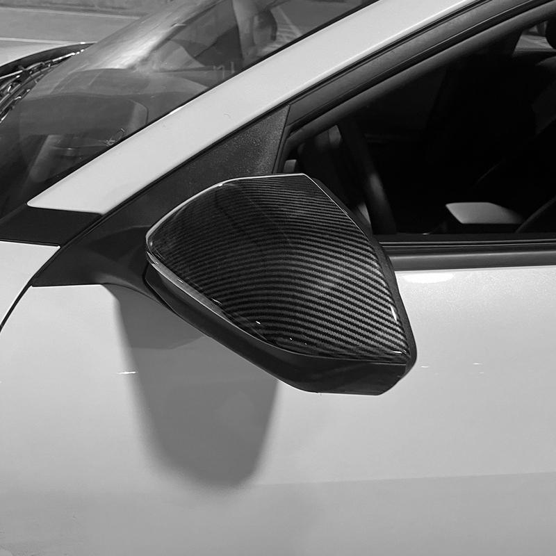 For For Kia K4 2024 2025 2026 Car Tuning Carbon Fiber Rearview Mirror Decoration Cover Trim Exterior Accessories