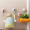 Plastic Key Clothes Bag Hook No Drill Towel Hooks Home Clothes Wall Hanger Fixing Storage Robe Coat Towel Organizer