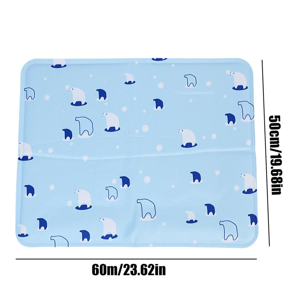 Cooling Pet Mat Breathable Washable Summer Pad Dog Cat Self Cool Blanket for Kennel Crate and Bed Sleeping Dog Cooling Pad