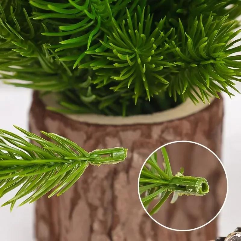 Wholesale Artificial Pine Branches Green Plants Pine Needles Fake Plants Flower DIY Xmas Tree Garland Xmas Navidad Party Decors