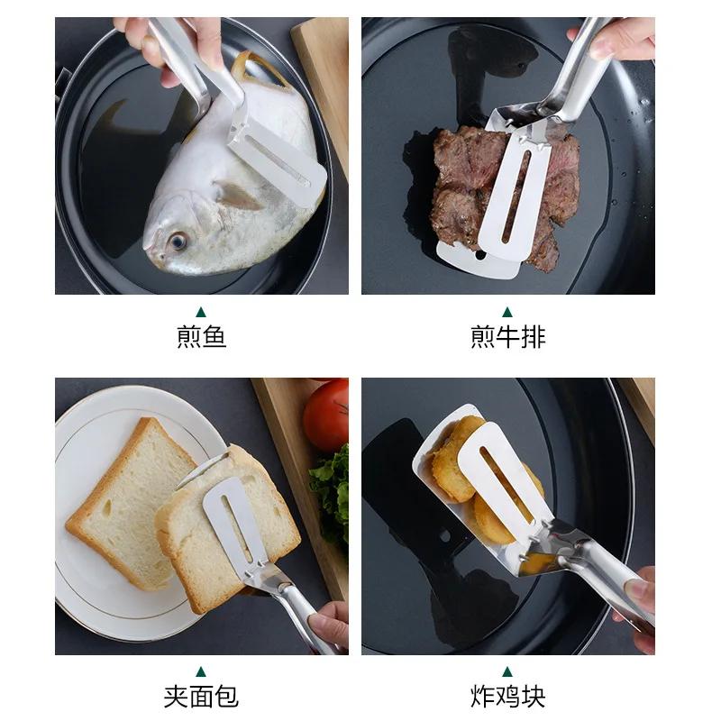 Paslanmaz Çelik Barbekü Kelepçesi Kızartma Biftek Kızarmış Balık Klipsi Tong Barbekü Yapışmaz Barbekü Izgara Kamp Barbekü Mutfak Aletleri