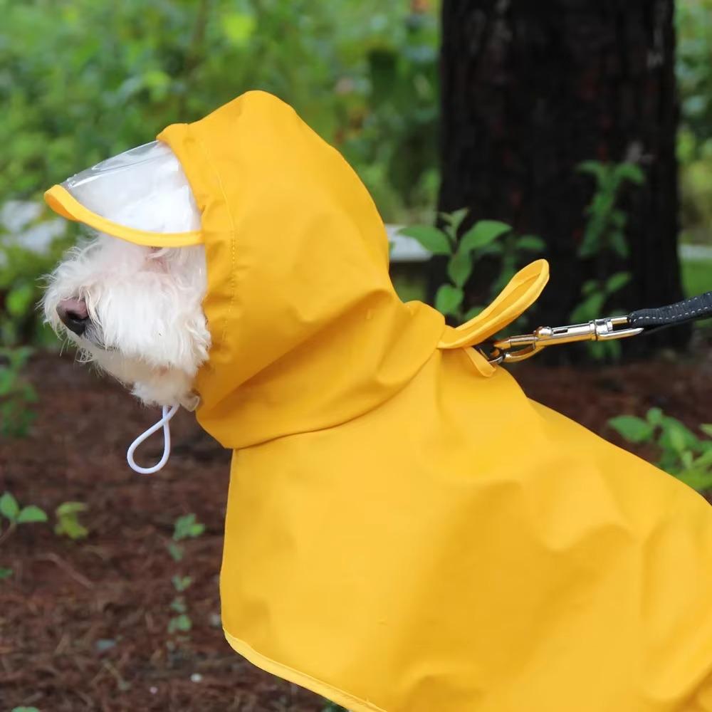 Pet Dog Raincoat Waterproof Dog Rain Coat For Small Large Dogs Corgi Labrador Clothes Outdoor Pet Jacket Clothing For Rain M-8XL