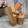 Nuovi Stivaletti Invernali da Donna Foderati in Pile da Esterno con Suola Spessa Stile Birkenstock Imbottiti in Cotone Stivali da Neve