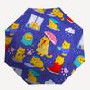 1pc Rainy Day Cats Automatic Folding Umbrella - Portable Collapsible Design, 8-Rib Iron Frame, Durable Fabric yy251125137