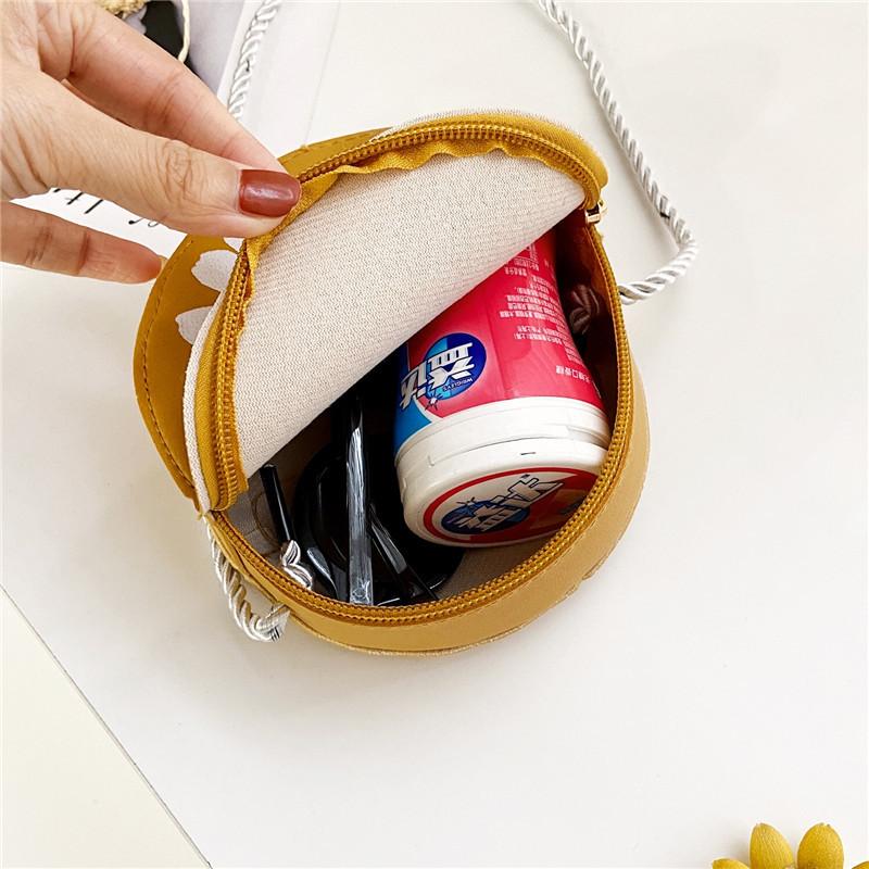 Daisy Round Children's Crossbody Bag Girl's Fashion Shoulder Bags Flowers Child Purse Kids Messenger Bag Kid Wallet Clutch