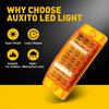 2X Amber LED Car Truck Trailer RV 6" Side Marker Trail Light Clearance Amber Len