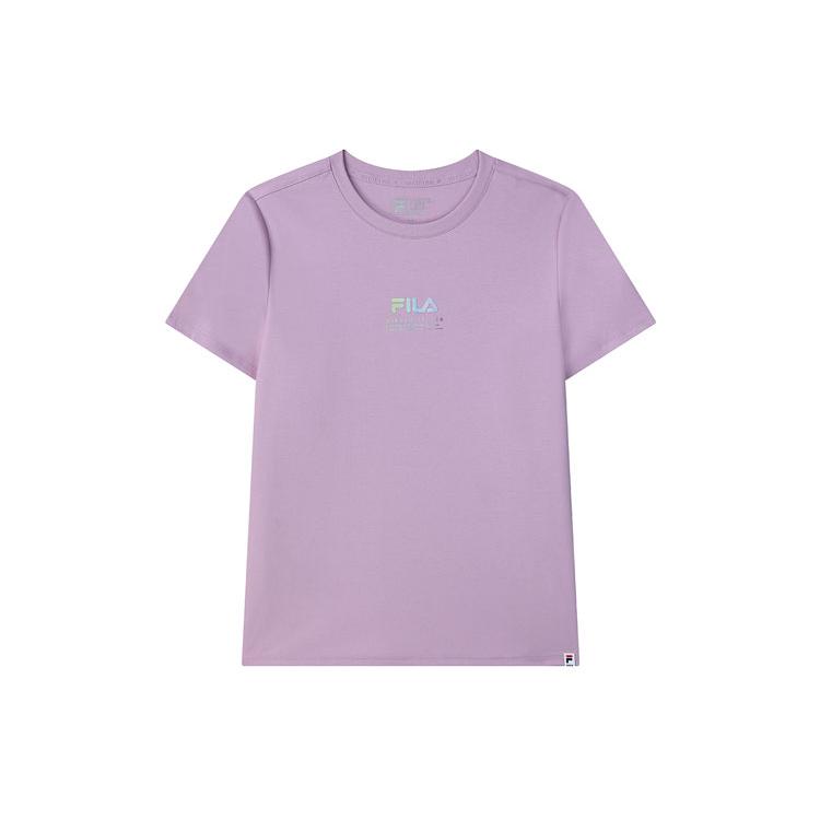 New FILA T Shirts Women's Vanilla Purple F11W128160F-VT