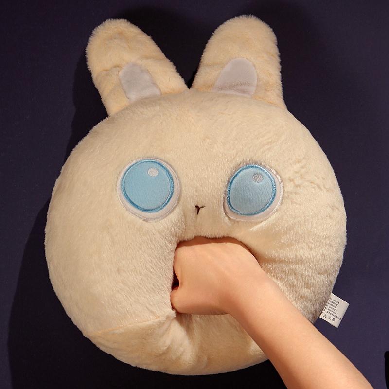 Kawaii Rabbit Plush Toy Cute Stuffed Soft Animal Rabbit with Ribbon Doll for Birthday Gift Valentine's Gift