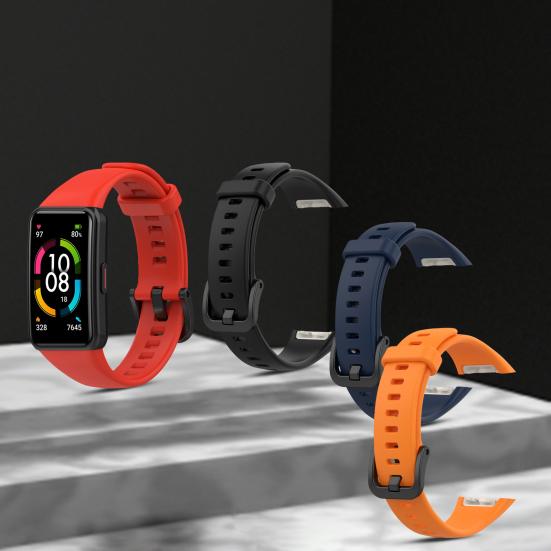 

1 Комплект Водонепроницаемый силиконовый ремешок для часов Ремешок мягкий браслет Замена для Huawei Honor Band 6