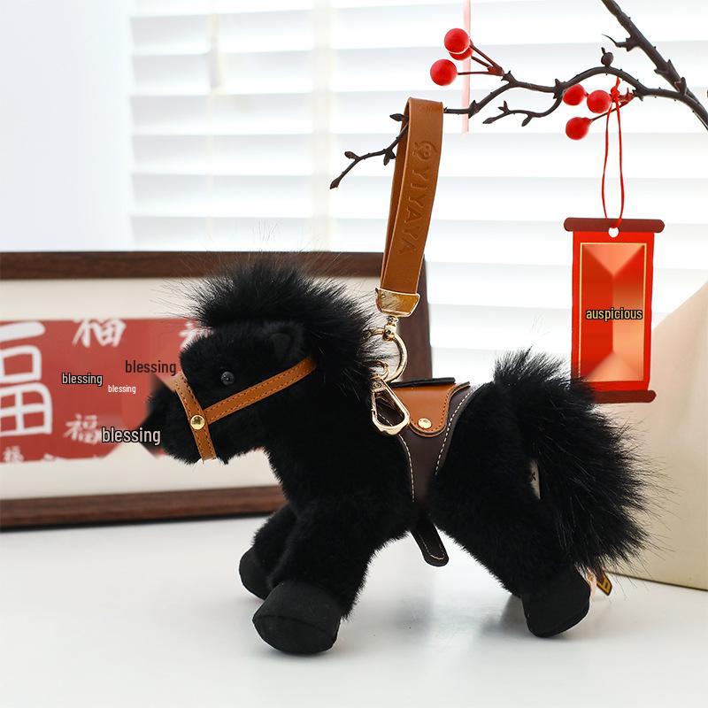 2026 Year of the Horse Plush Doll Bag Pendant - Zodiac Year Mascot New Year Gift