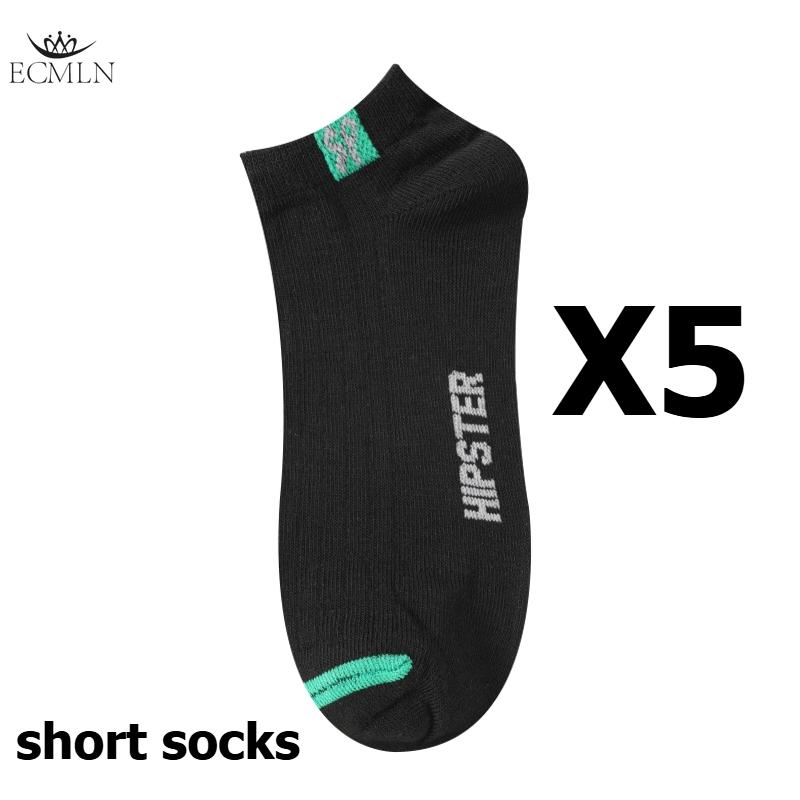 5 Pairs Men's Sports Socks Running Socks Men Work Short Sock Breathable Low Cut Casual Socks