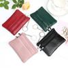 Fashion Women Men Kids Mini Wallet Ladies Double Zipper Coin Purse Multifunctional Small Coin Credit Card Key Ring Wallet