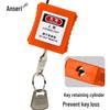 Ansafery Engineering Safety Padlock 38x4mm Thin Shackle, Unique Key Type
