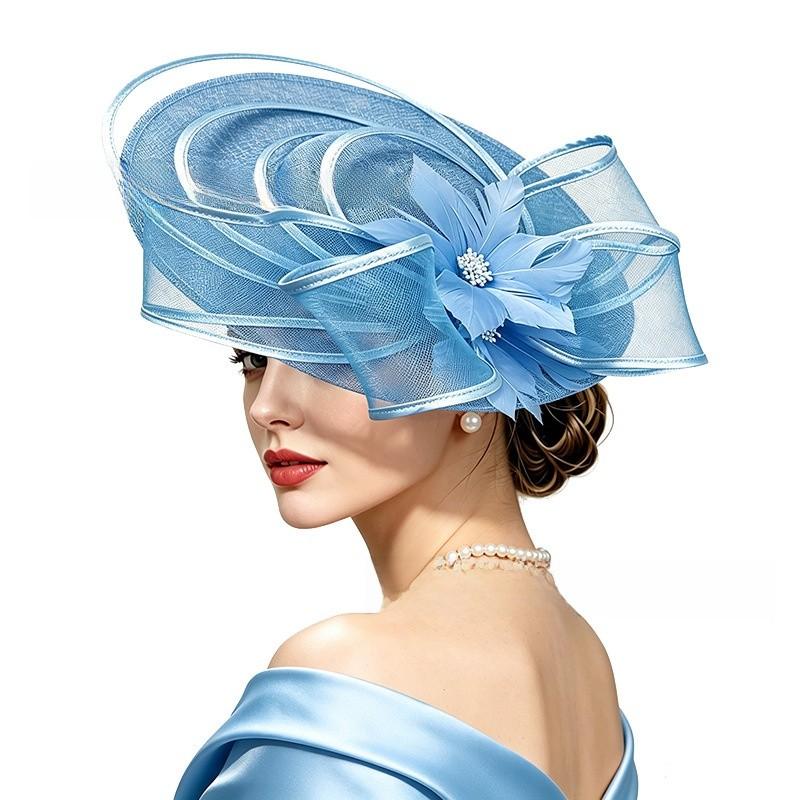 Vintage Flower Embellished Top Hat For Weddings And Costume Parties